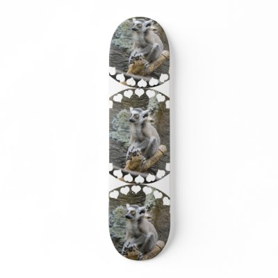 Baby Ringtailed Lemur Skateboard by WildlifeAnimals