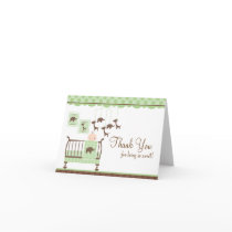 Baby Room Green Thank You Note Card