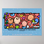 Baby room. Toddlers Toys and Love.9x13 BLUE Print