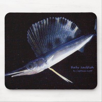 Baby sailfish mouse pads by rescue_ranch