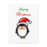 Baby Santa penguin postcards