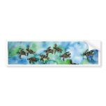 baby sea turtles reptile animal wildlife painting bumper stickers