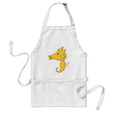 Baby Seahorse Apron by graphicdesigner