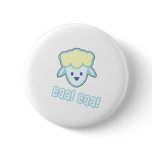 Baby Sheep Cartoon Button