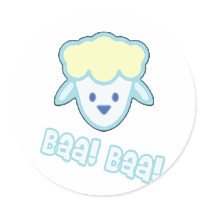 Baby Sheep Cartoon Sticker by BurchellDesign