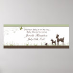 Baby Shower Banner with Deer