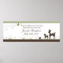 Baby Shower Banner with Deer