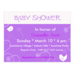 Baby Shower Blooms & Birds Post Card
