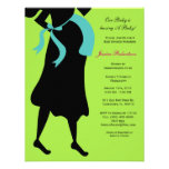 Baby Shower, Blue Boy Baby Bump, Custom Invitations