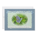 Baby Shower Blue Butterfly Invitation