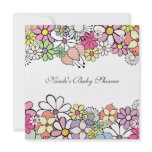Baby Shower Bright Blossoms Custom Invitation