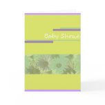 baby shower !  bright green cards