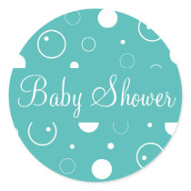 Baby Shower Bubbles Envelope Sticker Seal