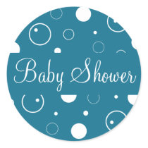 Baby Shower Bubbles Envelope Sticker Seal