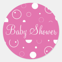 Baby Shower Bubbles Envelope Sticker Seal