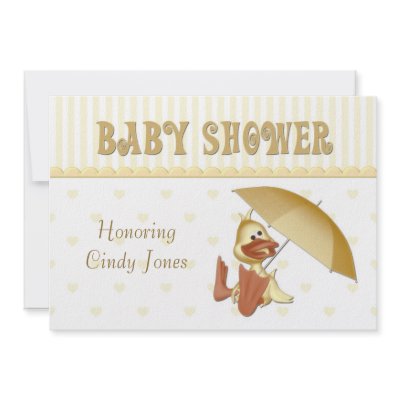 Baby Shower Duck Invitation by StarStock