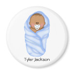 Baby Shower Favours African American Boys magnets