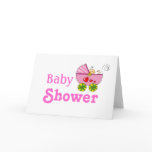 Baby shower for baby girl card