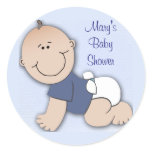 Baby shower for boy stickers
