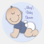 Baby shower for boy stickers
