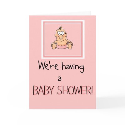 Baby Shower Funny Girl Invitation Invite Card by icansketchu