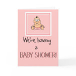 Baby Shower Funny Girl Invitation Invite Card