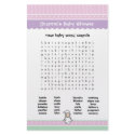Baby Shower Game - Word Search stationery
