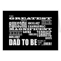 Baby Shower Greatest Best Future Fathers Dad to Be Cards