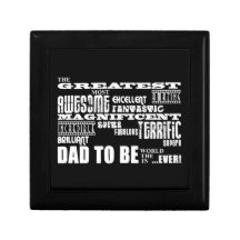 Baby Shower Greatest Best Future Fathers Dad to Be Gift Box