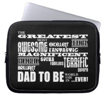 Baby Shower Greatest Best Future Fathers Dad to Be Laptop Sleeve
