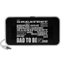 Baby Shower Greatest Best Future Fathers Dad to Be Laptop Speakers