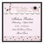 Baby Shower in Pink Poka Dots Invitation