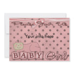 Baby shower invitation