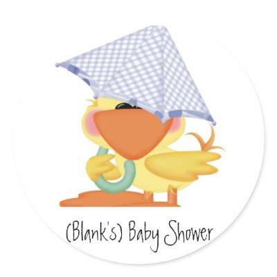 Baby Shower Invitation-Blue Duck/Quackup by babyshowergalore