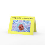 baby shower invitation greeting card