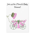 Baby Shower Invitation-Cute Pink Bathtub