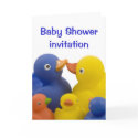 Baby shower invitation -  Duck Family Group cards