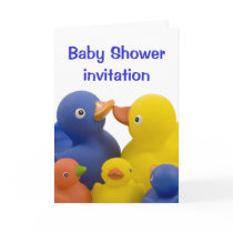 Baby shower invitation -  Duck Family Group cards