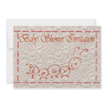 Baby Shower Invitation Expecting baby caterpillar