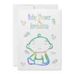 Baby Shower Invitation Expecting baby diaper pins