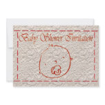 Baby Shower Invitation Expecting baby face