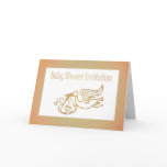 Baby Shower Invitation Expecting baby stork cards