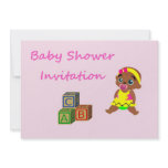 Baby Shower Invitation for African american baby