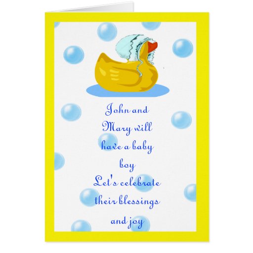 Baby Shower Invitation Greeting Card