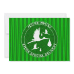 Baby Shower Invitation  in Green 1