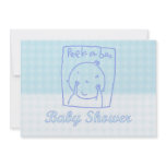 Baby Shower Invitation peek-a-boo baby