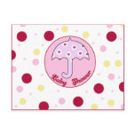 Baby shower Invitation postcards