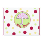 Baby shower Invitation postcards