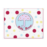 Baby shower Invitation postcards
