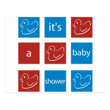 Baby Shower Invitation Postcard